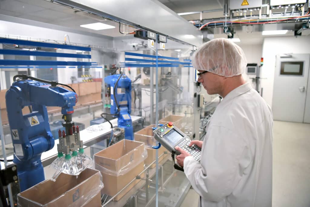 Picture of industrial automation in the pharmaceutical industry