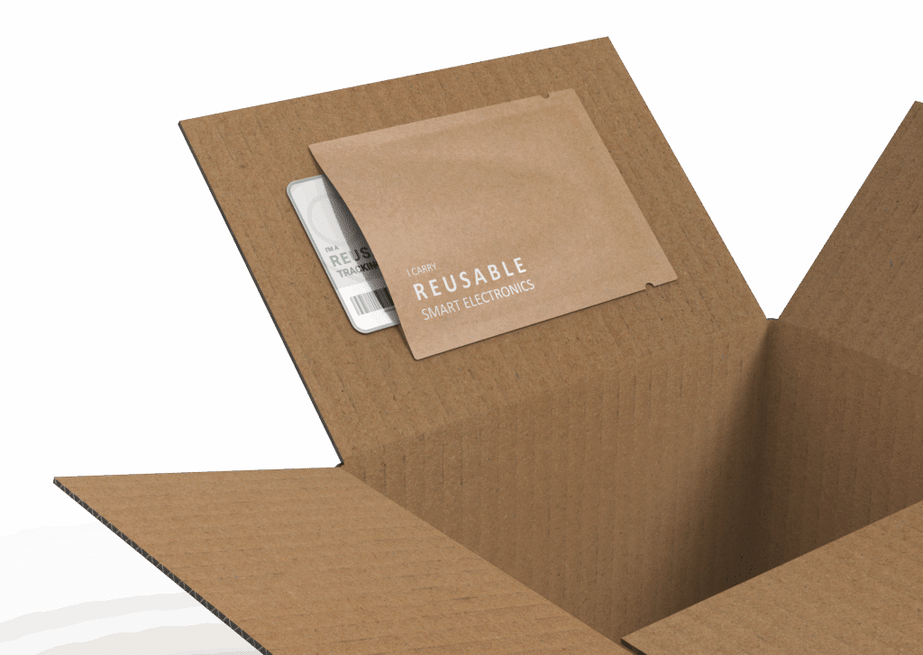 Smart Label Tracking device in open box