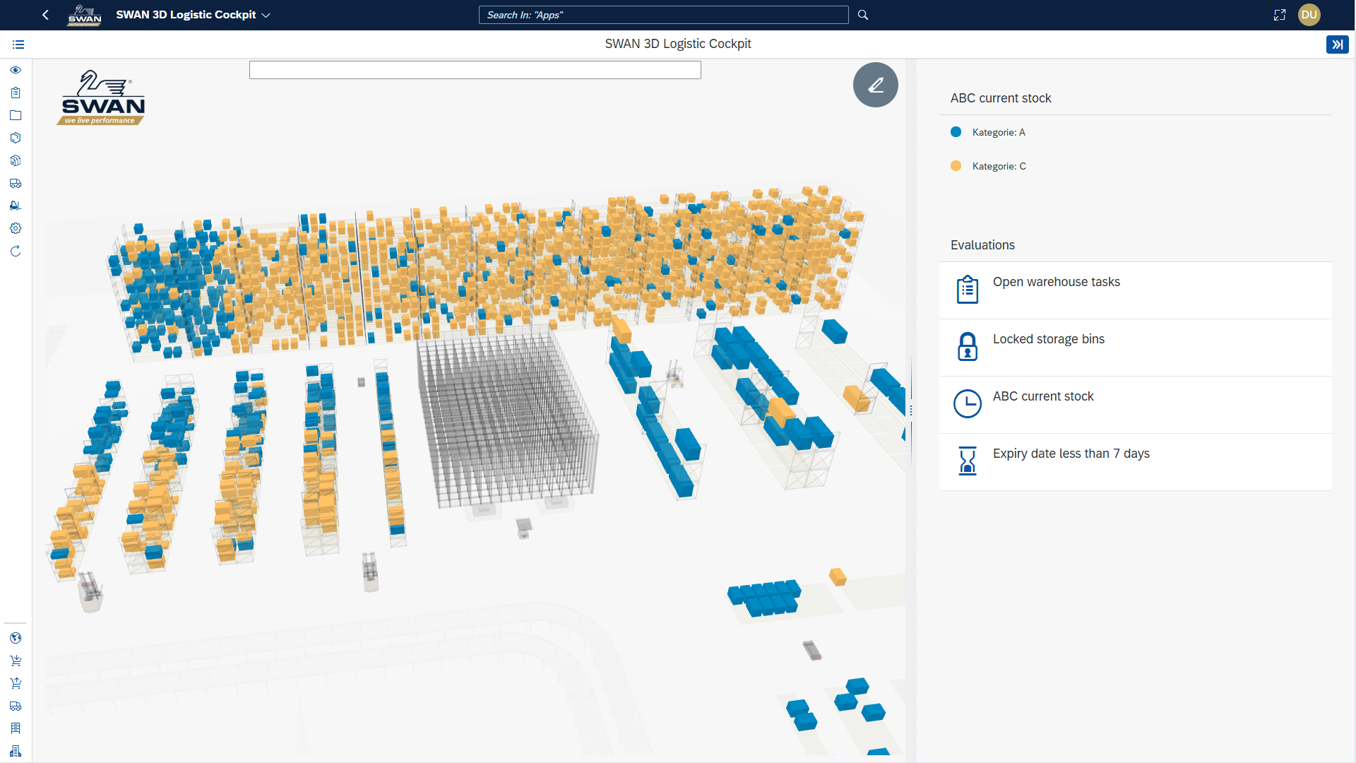 SAP powered by RTLS in logistics flow