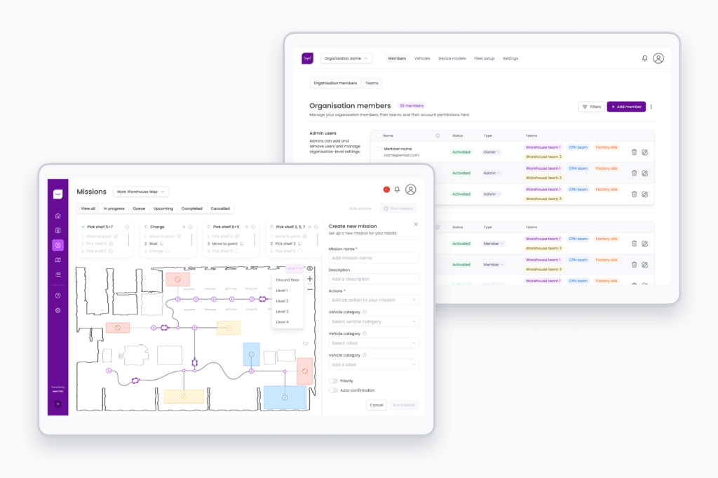 Interoperable fleet management by Meili Robots